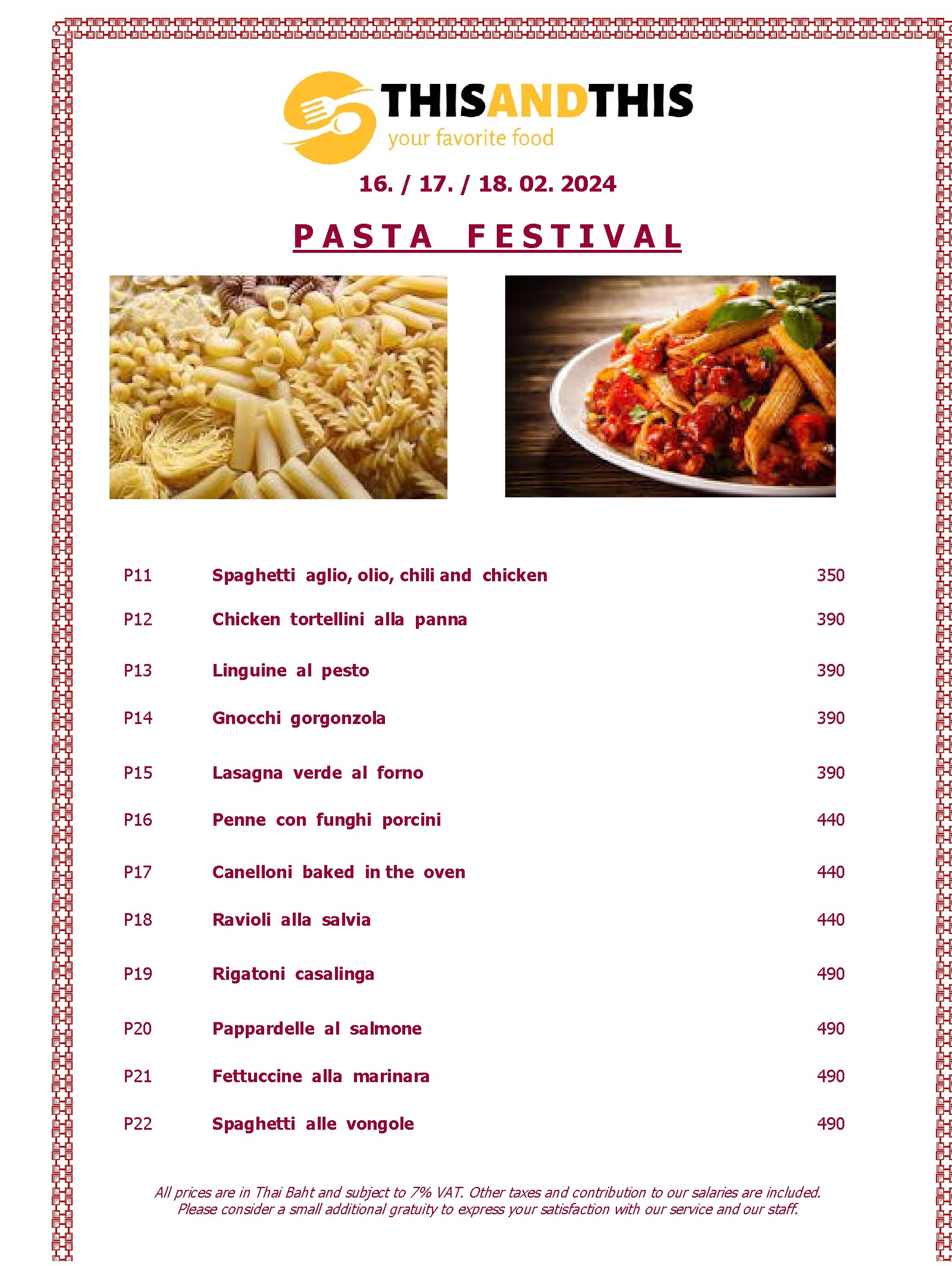 Pasta Festival